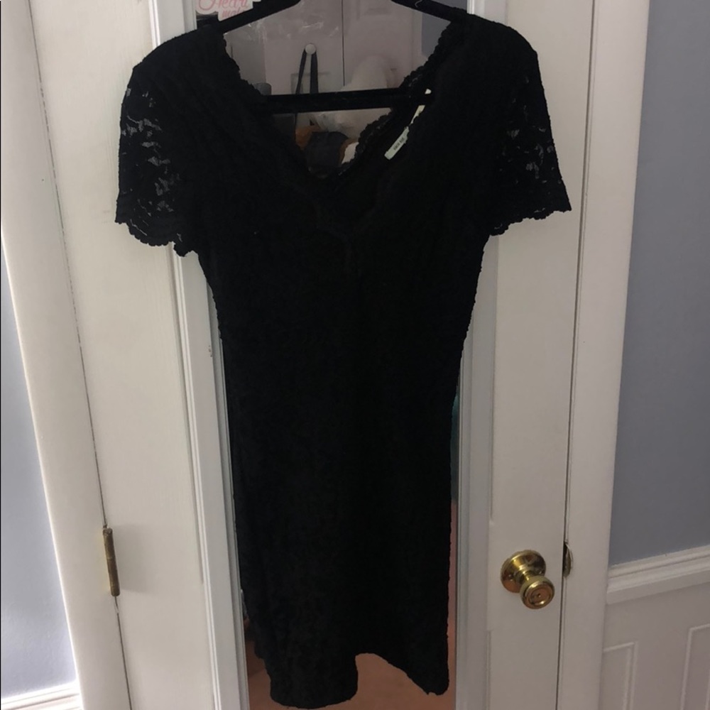 urban outfitters black mini dress